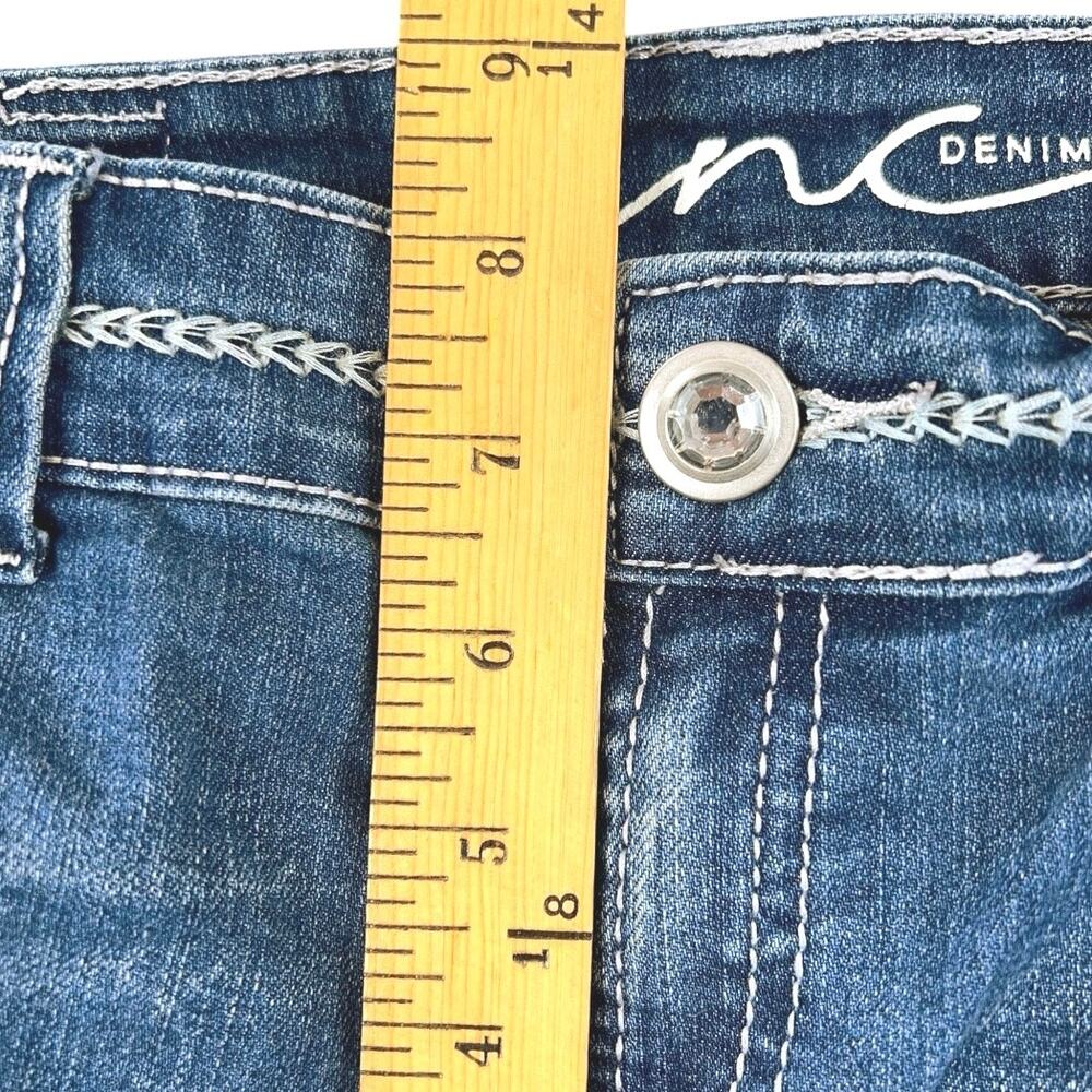 INC Denim Regular Fit Embellished Capri Jeans Rhinestone Trim Stretch Denim - 12 - Picture 5 of 9